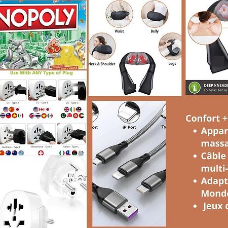 Mona Lisa : Superbe Loft Centre Ville - Parking Gratuit - Wifi Ultra Rapide-Appareil Massage-Netflix-Jeu Societe ทรัวส์ ภายนอก รูปภาพ